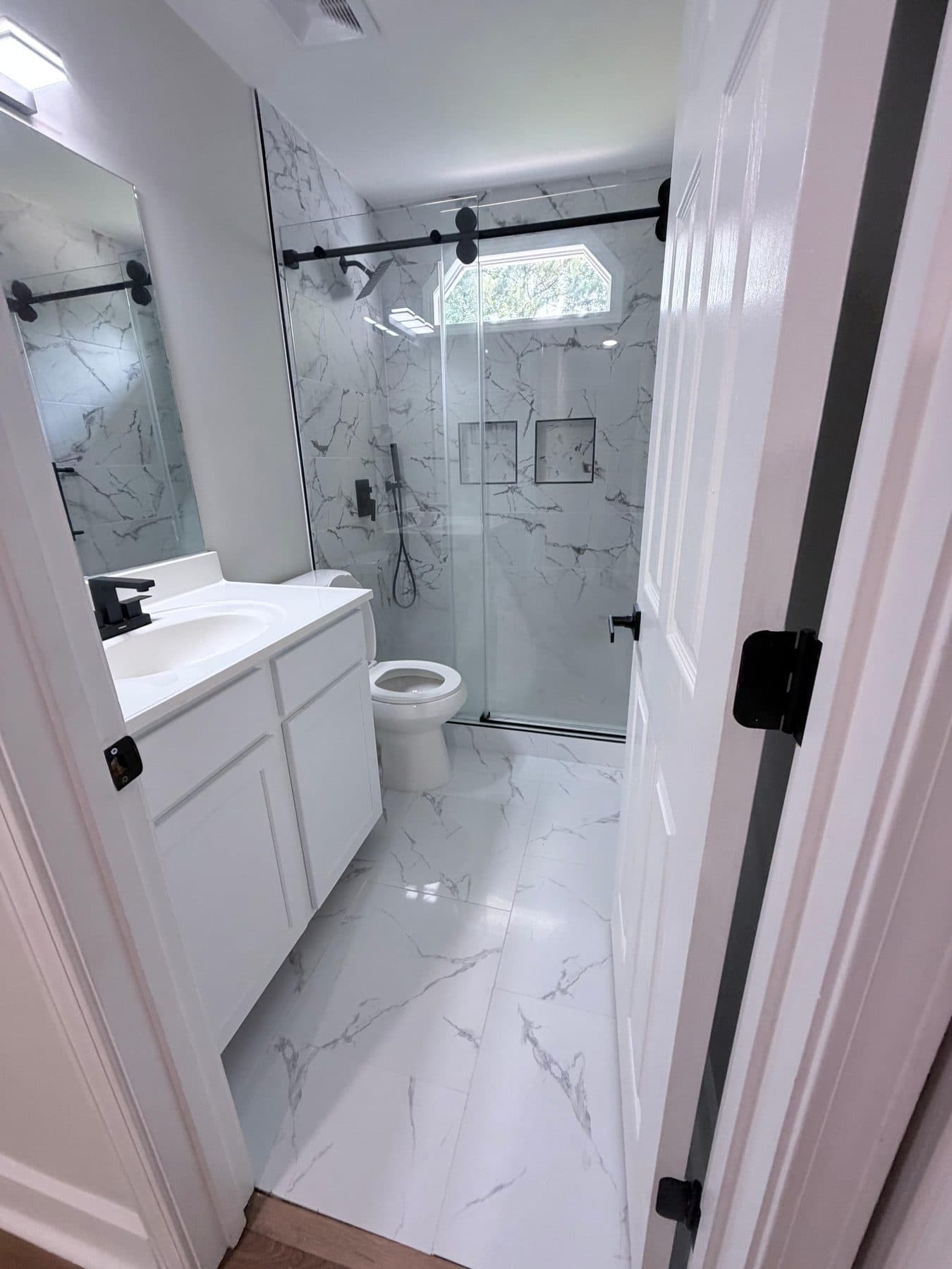 Finished master bath remodel