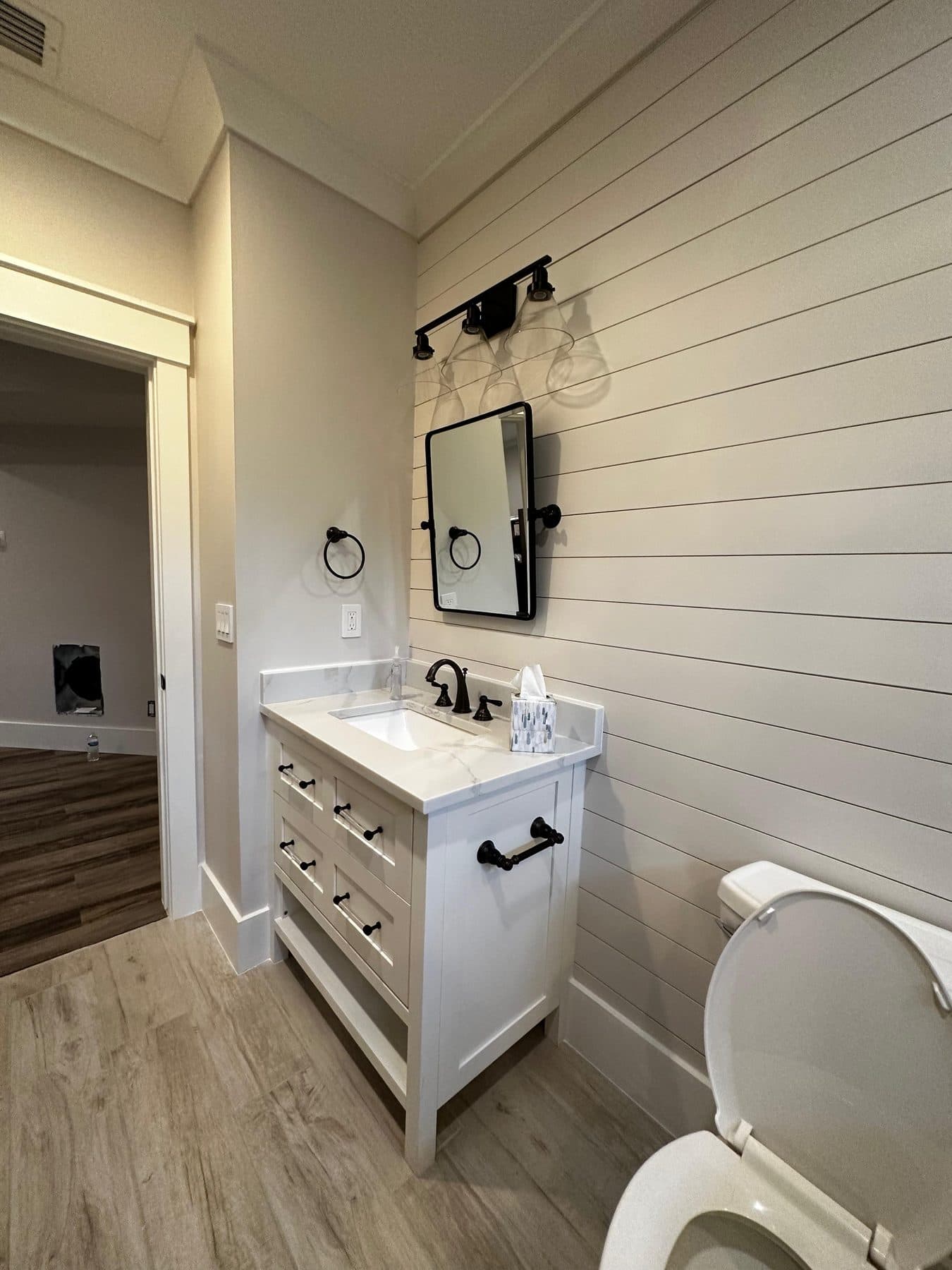 Finished bathroom remodel