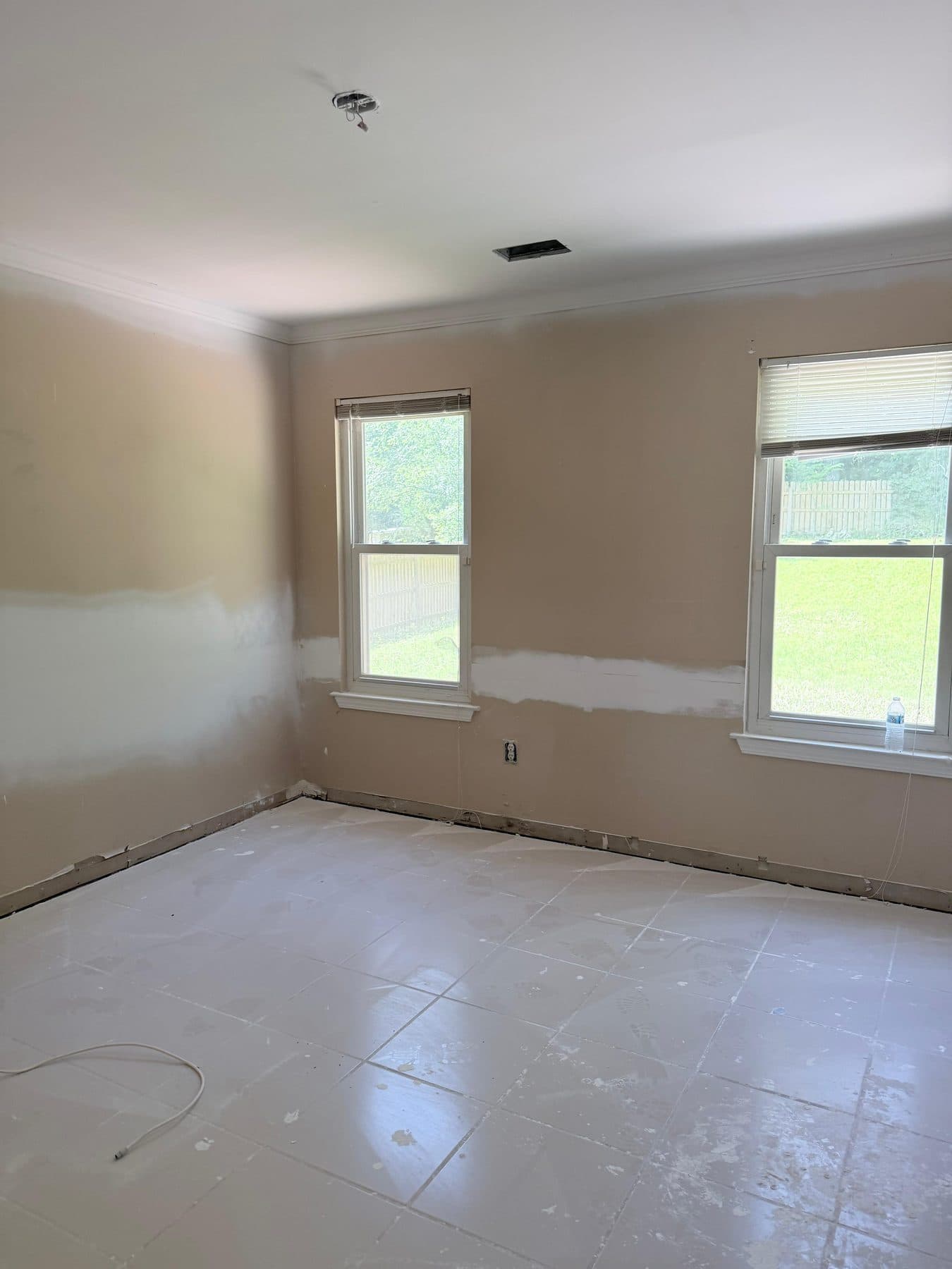 Finished bedroom suite renovation